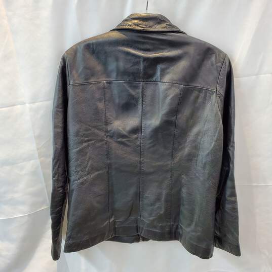 Wilsons Leather Thinsulate Black Full Zip Leather Jacket Size S image number 2