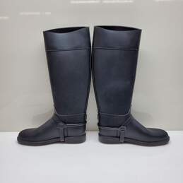 Givenchy Women's Black Rubber Rain Boots Size 39 alternative image