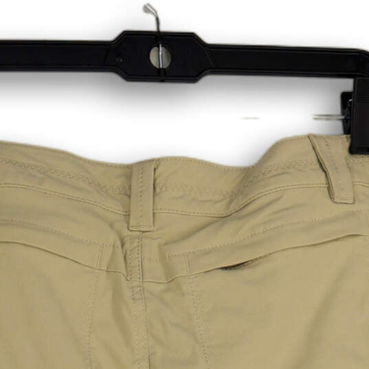 Womens Beige Flat Front Slash Pocket Regular Fit Skort Skirt Size 8 image number 4