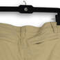 Womens Beige Flat Front Slash Pocket Regular Fit Skort Skirt Size 8 image number 4
