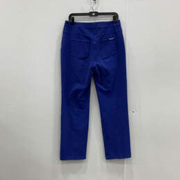 Womens Blue Denim Medium Wash Coin Pocket Regular Fit Cropped Jeans Size 8 alternative image