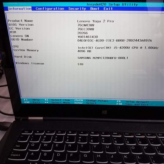 Lenovo Yoga 2 Pro 2-in-1 14in Laptop Intel i5-4200U CPU 4GB RAM 128GB SSD image number 9