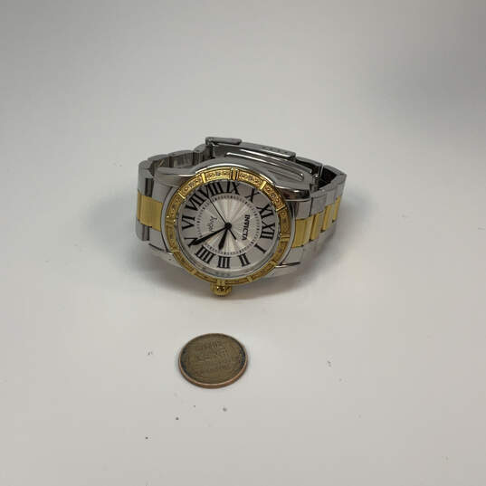 Designer Invicta Angel Two-Tone Stainless Steel Analog Wristwatch image number 3