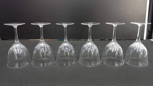 Bundle of 6 Clear Crystal Wine Glasses image number 4