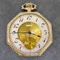 Vintage Elgin 14K White Gold Etched Open Face Pocket Watch 52.1g image number 1