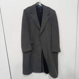 Vintage Pendleton Men's Gray Wool Overcoat Size L/XL