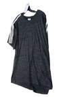 Mens Black Heather 3 Striped Short Sleeve Crew Neck T Shirt Size 2XL image number 2
