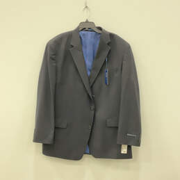 NWT Mens Black Two Button Blazer And Pants Two Piece Suit Set Size 50L 44W