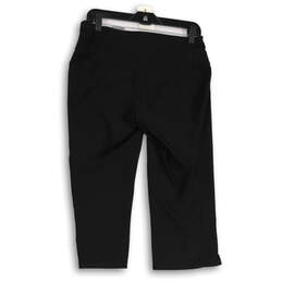 Womens Black Dri-Fit Elastic Waist Stretch Pull-On Cropped Pants Size M alternative image