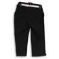 Womens Black Dri-Fit Elastic Waist Stretch Pull-On Cropped Pants Size M image number 2
