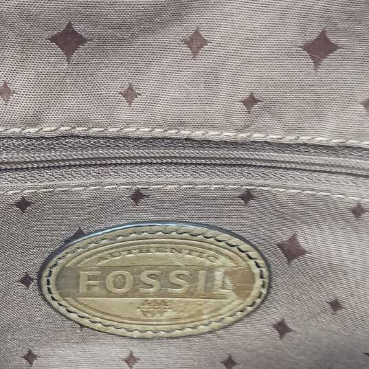 Fossil Brown Faux Leather Bag image number 4