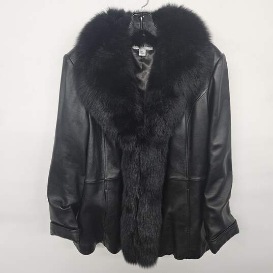 Preston & York Black Leather Jacket image number 1