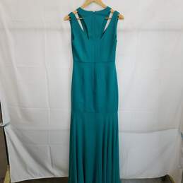 BCBG turquoise formal mermaid sheath dress 4 nwt alternative image