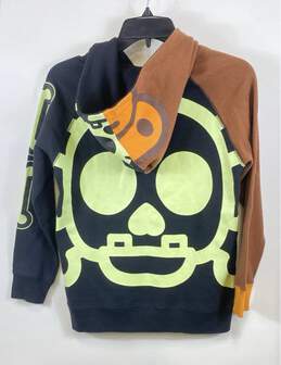 Bape Men Brown Skull Glow Full Zip Hoodie Sweater XS alternative image