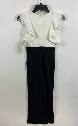 NWT Emerald Sundae Womens Ivory Black Jumpsuit W/ Scrunchie 2 Piece Set Size 8 alternative image