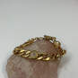 Designer Brighton Gold-Tone Rhinestone Toggle Clasp Curb Chain Bracelet image number 3