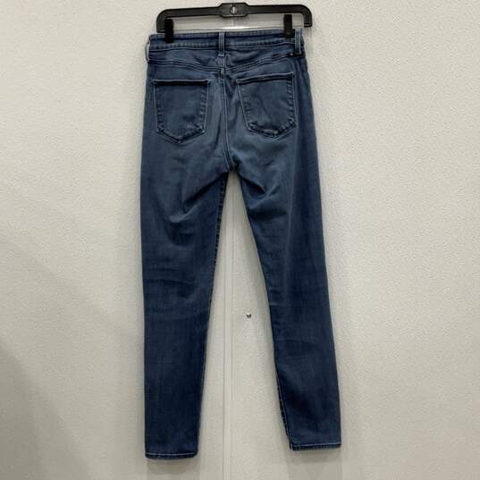 Lucky Brand Womens Blue Denim 5-Pocket Design Straight Leg Jeans Size 4x27 image number 2