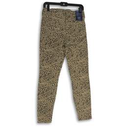NWT Gap Womens Brown Black Leopard Print Legging Skinny Jeans Size 6/28R alternative image