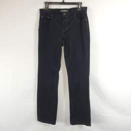Lauren Jeans Co. Women Black Corduroy Pants Sz 4