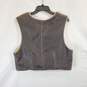 Limited Women Brown Leather Fur Vest sz M image number 2