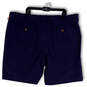 Mens Blue Flat Front Slash Pockets Regular Fit Bermuda Shorts Size 46R image number 2