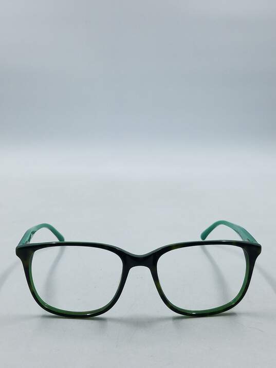 Vera Wang Green Tortoise Browline Eyeglasses image number 2