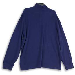 Polo Ralph Lauren Mens Navy Mock Neck Long Sleeve 1/4 Zip Pullover Sweater Sz XL alternative image