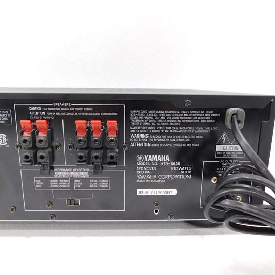 Yamaha HTR-5635 Natural Sound AV Home Theater Receiver image number 5