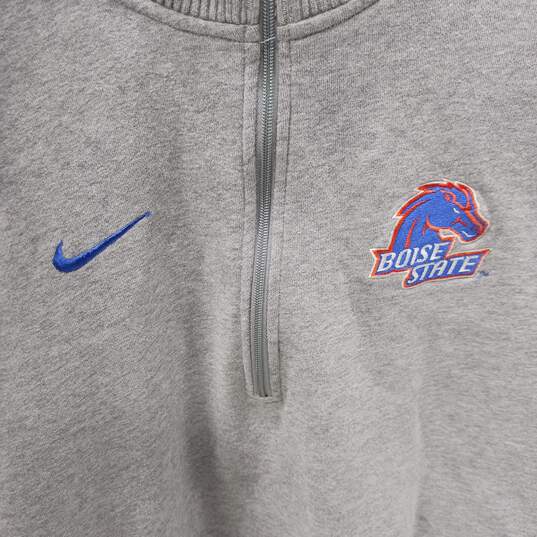Men's Nike Boise State Grey Zip Up Jacket Size S image number 4