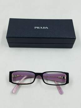 Prada Rectangle Bicolor Eyeglasses