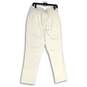 NWT Rafaella Womens White Flat Front Stretch Skinny Leg Ankle Pants Size 14 image number 2