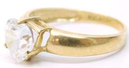 10K Yellow Gold Heart Shaped Cubic Zirconia Ring 2.6g alternative image