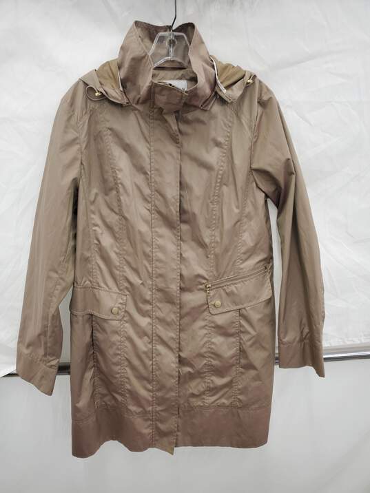 Women Cole Hann Petite Packable Raincoat Size-M Used image number 1