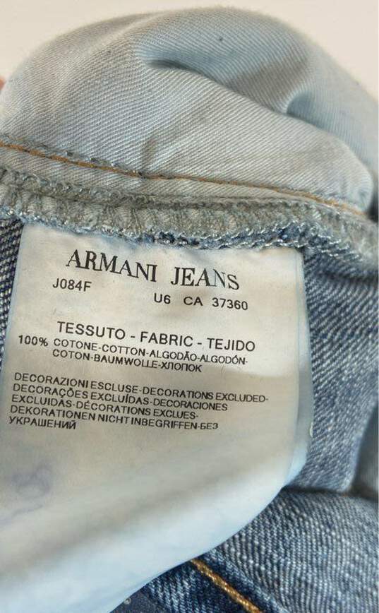 Armani Jeans Blue Straight Jeans - Size 6 image number 5