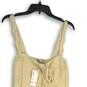NWT Urban Outfitters Womens Cream Sleeveless Square Neck Cropped Tank Top Size M image number 3