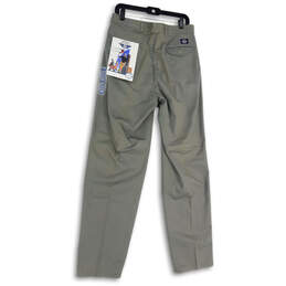 NWT Mens Gray Pleated Pockets Classic Fit Straight Leg Dress Pants Sz 34x34 alternative image
