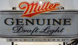 VTG Miller Genuine Draft Beer MGD Artlite Display Lighted Bar Sign alternative image