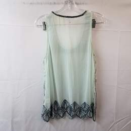 Willow And Clay Green Shear Beaded Tank Top alternative image