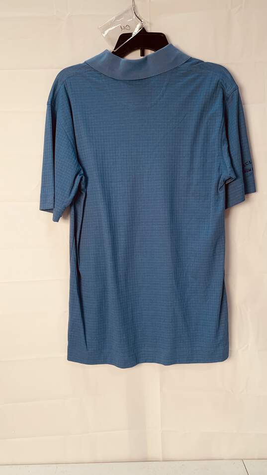 Men's Blue Collared Exclusive Stadium Shirt Short Sleeve Size: Small image number 2