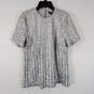 Brooks Brothers Women Silver Sequin Shirt Sz 0 NWT image number 1