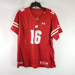 Under Armour Wisconsin Men Red Jersey XL NWT