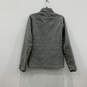Mens Gray Mock Neck Long Sleeve Pockets Full-Zip Puffer Jacket Size Small image number 2