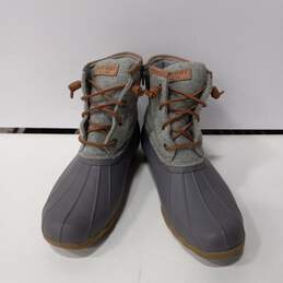 Sperry Women's Gray Duck Boots Size 9