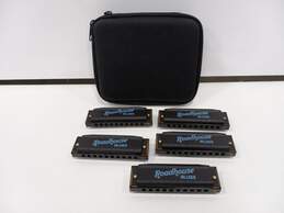 Collection of 5 Roadhouse Blues Harmonicas