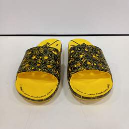 Crocs Smiley World Men's Black/Yellow Sandals Size 13