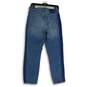 Abercrombie & Fitch Womens Blue Denim Distressed Medium Wash Mom Jeans Sz 28/6R image number 2