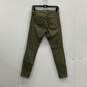Womens Green Denim Medium Wash Pockets Stretch Skinny Leg Jeans Size 28 image number 2