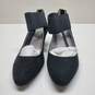 Com + Sens Black Suede Block Heels Size 9.5 image number 2