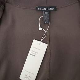 NWT Eileen Fisher WM's Gray Kimono Crepe Jacket Size L alternative image
