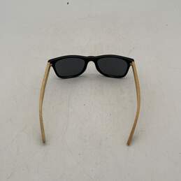 Mount Gay Mens Black Wood Full Rim UV Protection Wayfarer Square Sunglasses alternative image